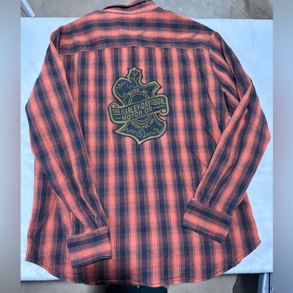Harley Davidson xlarge button down - image 5